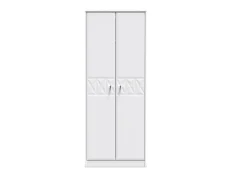 Welcome Welcome San Jose 2 Door Tall Double Hanging Wardrobe (Assembled)