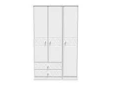 Welcome Welcome San Jose 3 Door 2 Drawer Tall Triple Wardrobe (Assembled)
