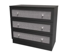 Welcome Welcome Rattan Look 3 Drawer Deep Chest of Drawers (Assembled)