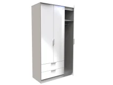 Welcome Welcome Plymouth 3 Door 2 Drawer Tall Triple Wardrobe (Assembled)
