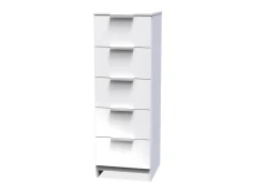 Welcome Welcome Plymouth 5 Drawer Tall Narrow Chest of Drawers (Assembled)