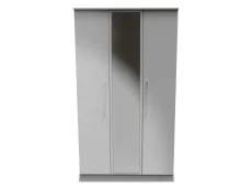 Welcome Welcome Worcester 3 Door Tall Mirrored Triple Wardrobe (Assembled)