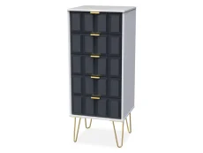 Welcome Welcome Cube 5 Drawer Tall Narrow Chest of Drawers (Assembled)