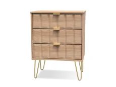 Welcome Welcome Cube 3 Drawer Midi Chest of Drawers (Assembled)