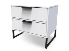Welcome Welcome Diego Wide 2 Drawer Bedside Table (Assembled)