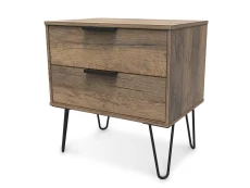 Welcome Welcome Hong Kong 2 Drawer Wide Bedside Table (Assembled)