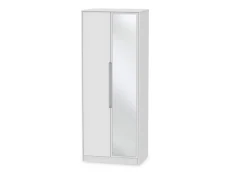 Welcome Welcome Monaco 2 Door Tall Mirrored Double Wardrobe (Assembled)