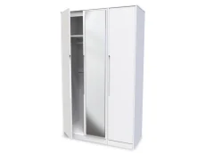 Welcome Welcome Monaco 3 Door Tall Mirrored Triple Wardrobe (Assembled)