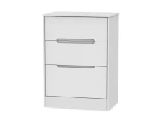 Welcome Welcome Monaco 3 Drawer Deep Midi Chest of Drawers (Assembled)