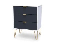 Welcome Welcome Linear 3 Drawer Midi Chest of Drawers (Assembled)