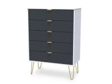 Welcome Welcome Linear 5 Drawer Chest of Drawers (Assembled)