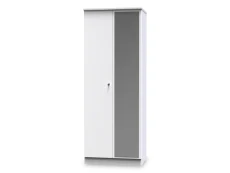 Welcome Welcome Lumiere 2 Door Tall Mirrored Double Wardrobe (Assembled)