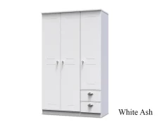 Welcome Welcome Victoria 3 Door 2 Small Drawer Tall Triple Wardrobe (Assembled)