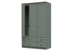 Welcome Welcome Victoria 3 Door 4 Drawer Triple Wardrobe (Assembled)