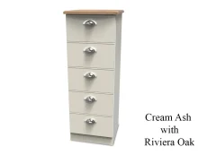 Welcome Welcome Victoria 5 Drawer Tall Narrow Chest of Drawers (Assembled)