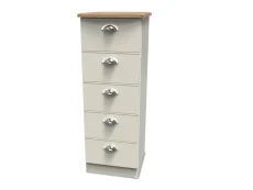Welcome Welcome Victoria 5 Drawer Tall Narrow Chest of Drawers (Assembled)