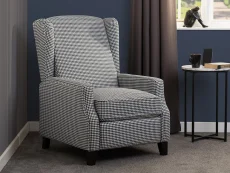 Seconique Seconique Kensington Dogstooth Fabric Recliner Chair