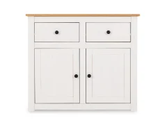 Seconique Seconique Panama White and Waxed Pine 2 Door 2 Drawer Sideboard