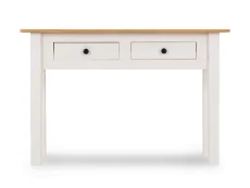 Seconique Seconique Panama White and Waxed Pine 2 Drawer Console Table