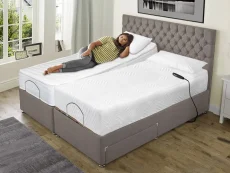 Flexisleep Flexisleep Memory Ortho and Gel Ortho Dual Tension Electric Adjustable 6ft Super King Size Bed (2 x 3ft)