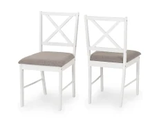 Seconique Seconique Balfour White and Oak Dining Table and 4 Chair Set