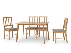 Seconique Seconique Austin Oak Dining Table and 4 Chair Set