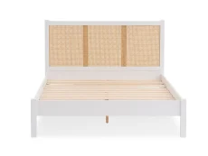 Birlea Furniture & Beds Birlea Croxley 5ft King Size Rattan and White Wooden Bed Frame