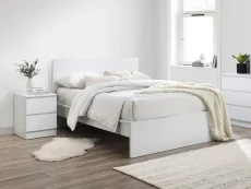 Birlea Oslo 5ft King Size White Wooden Bed Frame