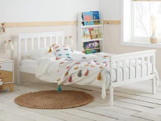 Birlea Furniture & Beds Birlea Oxford 3ft Single White Wooden Bed Frame