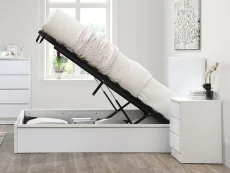 Birlea Furniture & Beds Birlea Oslo 5ft King Size White Wooden Ottoman Bed Frame