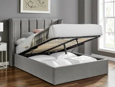 Limelight  Limelight Polaris 4ft6 Double Silver Fabric Ottoman Bed Frame