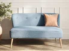 LPD LPD Beau Cornflower Blue Fabric 2 Seater Sofa