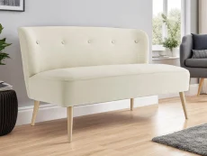 LPD LPD Beau Sand Fabric 2 Seater Sofa