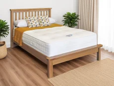 ASC ASC Austin 5ft King Size Oak Wooden Bed Frame