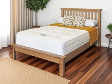 ASC ASC Austin 5ft King Size Oak Wooden Bed Frame
