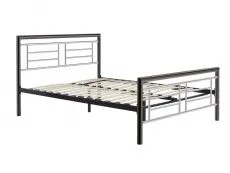 ASC Maya 4ft6 Double Chrome and Nickel Metal Bed Frame