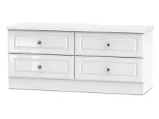Welcome Welcome Balmoral White High Gloss 4 Drawer Bed Box (Assembled)