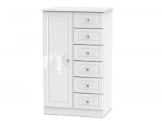 Welcome Welcome Balmoral White High Gloss Childrens Small Wardrobe (Assembled)