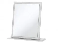 ASC Welcome Balmoral White High Gloss Dressing Small Table Mirror