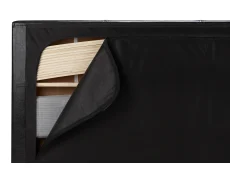 Birlea Furniture & Beds Birlea Berlin 3ft Single Black Faux Leather Ottoman Bed Frame