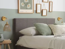 Birlea Furniture & Beds Birlea Berlin 5ft King Size Grey Fabric Ottoman Bed Frame