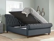 Birlea Castello 6ft Super King Size Charcoal Fabric Ottoman Bed Frame
