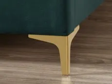 Birlea Furniture & Beds Birlea Clover 5ft King Size Green Velvet Fabric Bed Frame