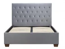 Birlea Furniture & Beds Birlea Cologne 5ft King Size Grey Fabric Bed Frame