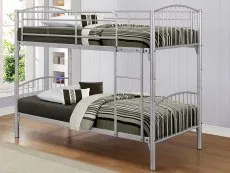 Birlea Furniture & Beds Birlea Corfu 3ft Silver Metal Bunk Bed Frame
