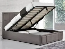 Birlea Furniture & Beds Birlea Hannover 5ft King Size Grey Fabric Ottoman Bed Frame
