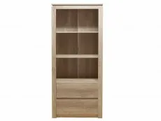 GFW Canyon Oak 2 Drawer Bookcase