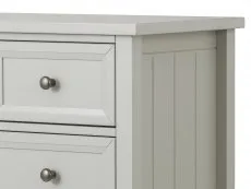 Julian Bowen Maine Dove Grey 5 Drawer Tall Narrow Chest of Drawers