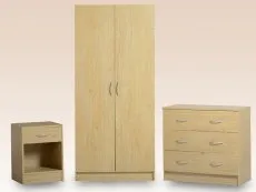 Seconique Seconique Bellingham Oak 3 Piece Bedroom Furniture Package