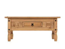 Seconique Corona Pine 1 Drawer Wooden Coffee Table